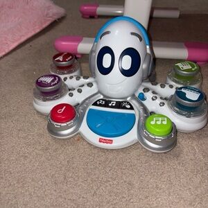 Fisher-Price Interactive Octopus Toy - White and Blue